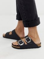 Arizona Big Buckle Δερμάτινα Σανδάλια Black - Image 8