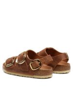 Milano Big Buckle Δερμάτινα Σανδάλια Cognac - Image 3