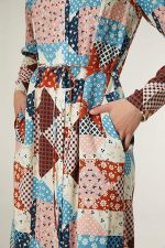 Midi Φόρεμα Με Western Print - Image 3