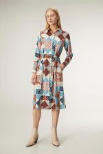 Midi Φόρεμα Με Western Print