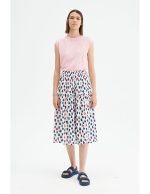 Midi Φούστα Με Print Καρδιές