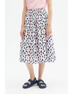 Midi Φούστα Με Print Καρδιές - Image 3