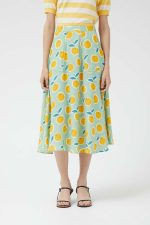 Midi Φούστα Με Yuzu Print