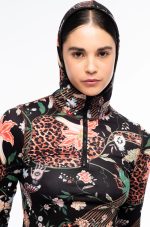 Sacred Wild Fitted Active Zip Hoodie With Thumbholes - Image 10