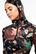 Sacred Wild Fitted Active Zip Hoodie With Thumbholes - Image 11