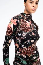 Sacred Wild Fitted Active Zip Hoodie With Thumbholes - Image 7