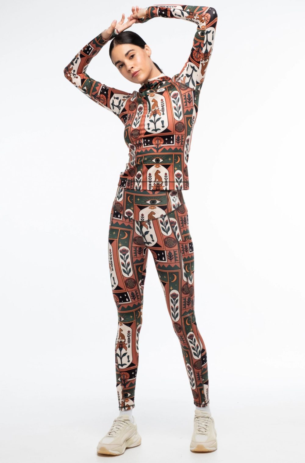 Mystic Bloom Sports Leggings - With Pockets - Image 11