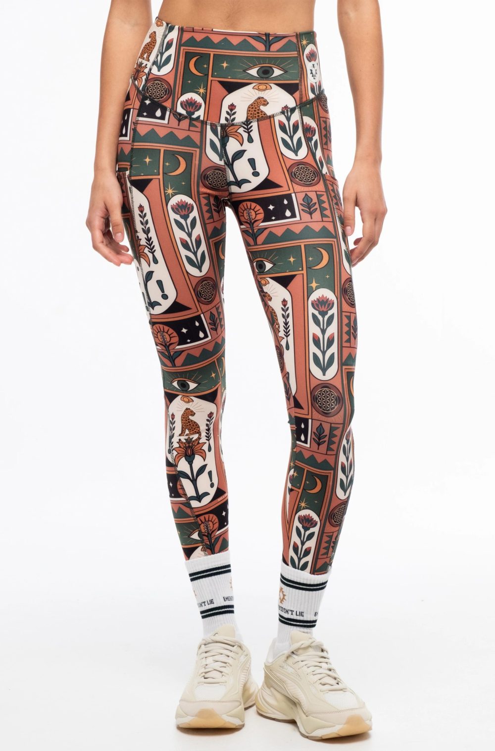 Mystic Bloom Sports Leggings - With Pockets - Image 2