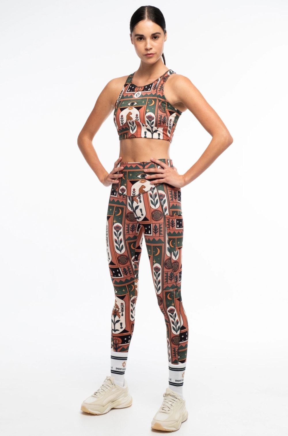 Mystic Bloom Sports Leggings - With Pockets - Image 4