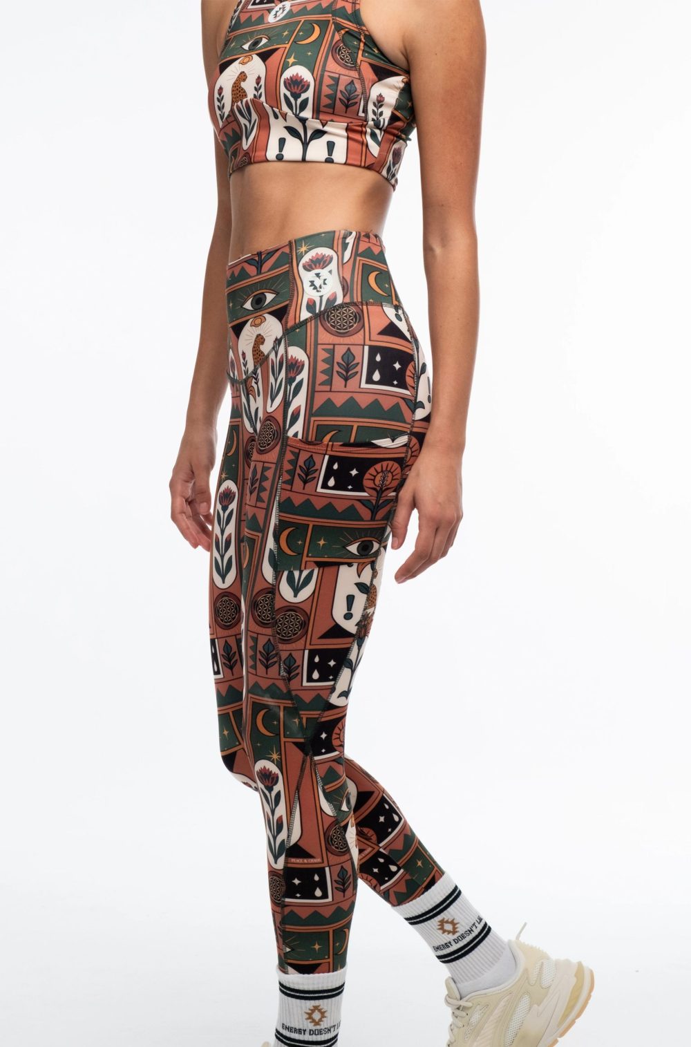 Mystic Bloom Sports Leggings - With Pockets - Image 7