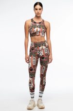 Mystic Bloom Sports Leggings - With Pockets