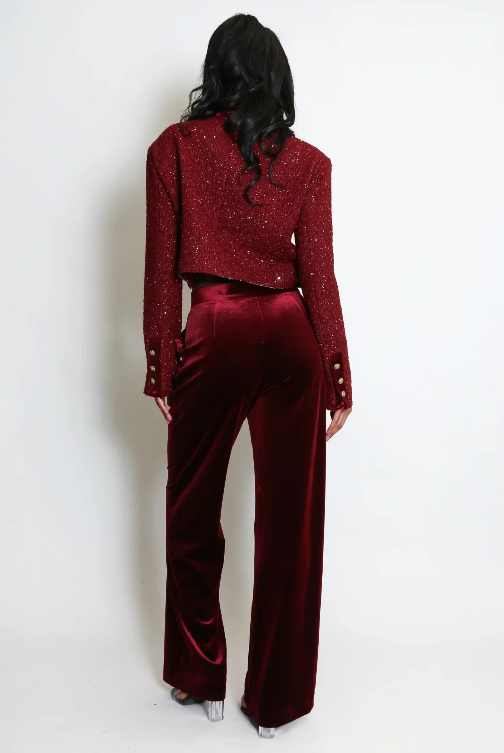Velvet Straight Leg Trouser - Image 5