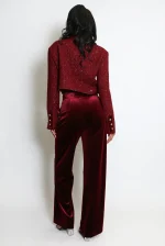 Velvet Straight Leg Trouser - Image 5