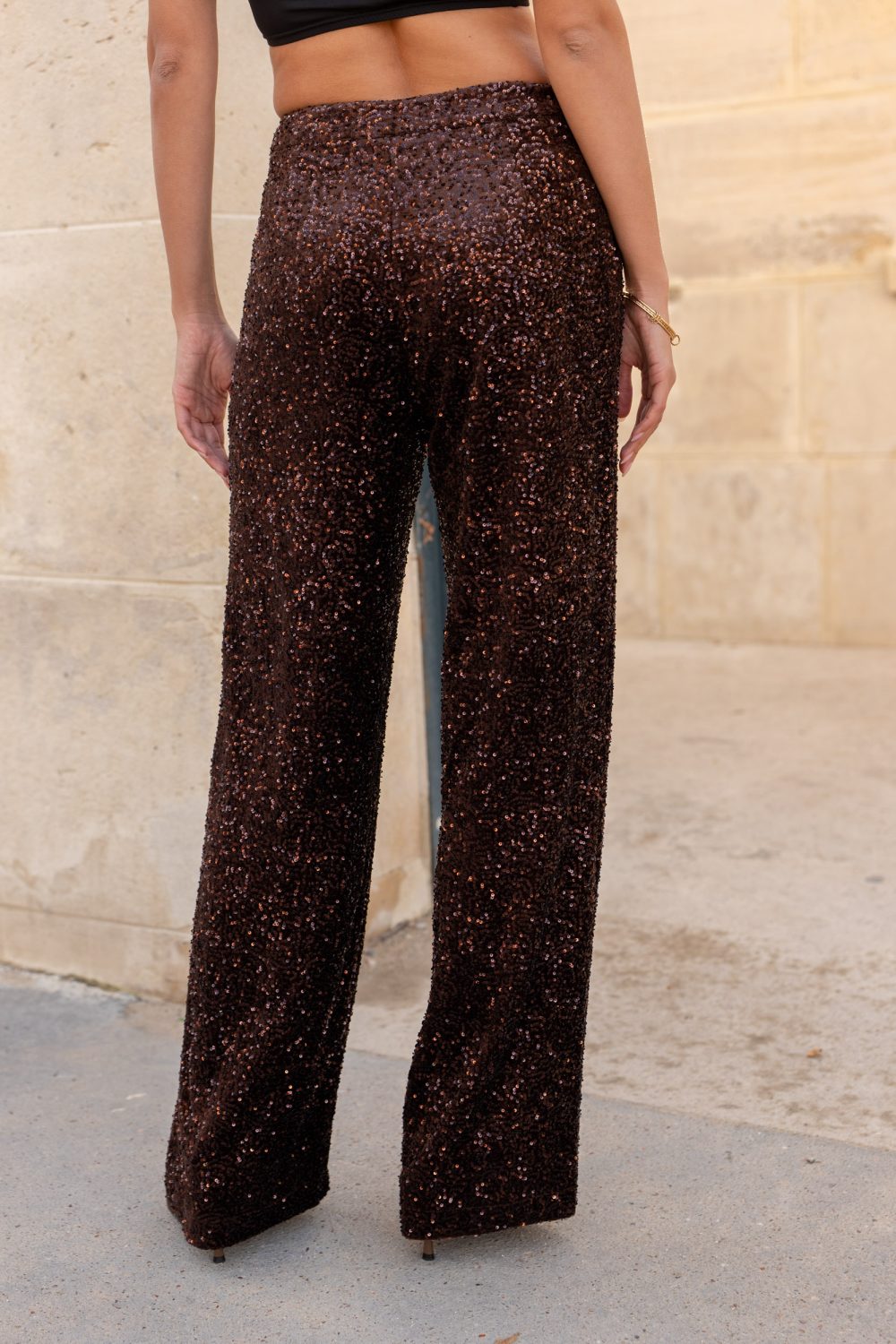 Sequin Tailored Trouser - Image 3
