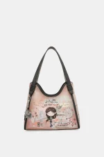 Τσάντα Ώμου Peace & Love Σε Ροζ