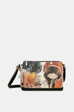 Τσάντα Χιαστί Με 3 Θήκες Και Σχέδιο Alma