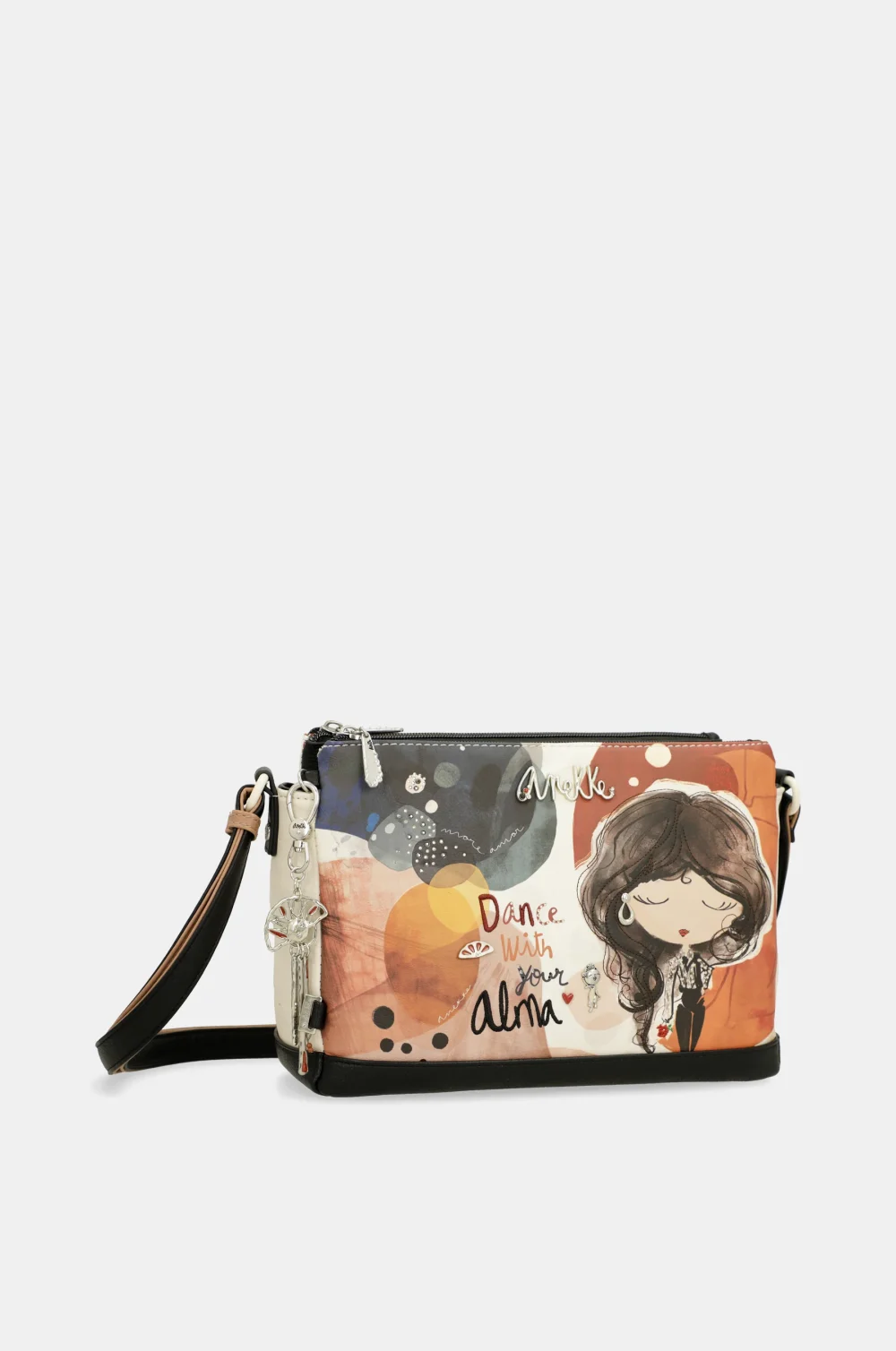 Τσάντα Χιαστί Με 3 Θήκες Και Σχέδιο Alma - Image 3