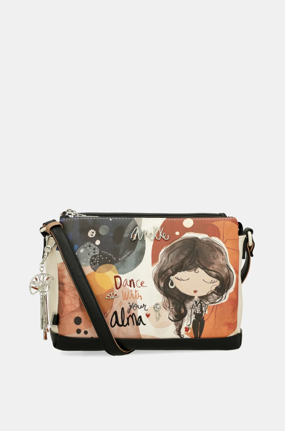 Τσάντα Χιαστί Με 3 Θήκες Και Σχέδιο Alma - Image 8