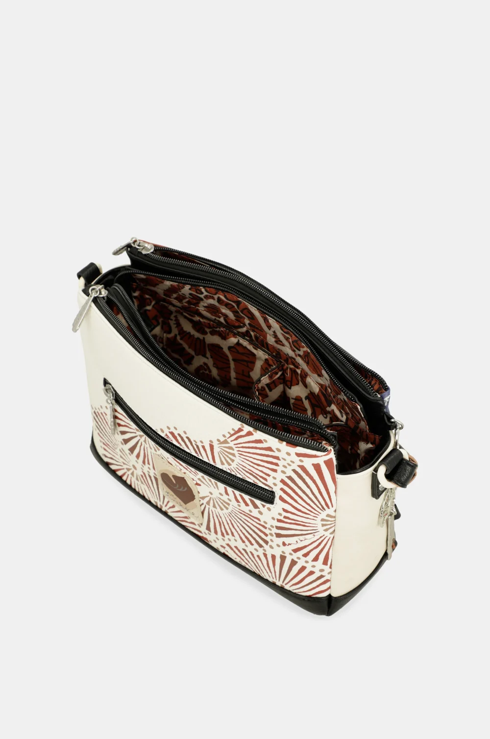 Τσάντα Χιαστί Με 3 Θήκες Και Σχέδιο Alma - Image 9