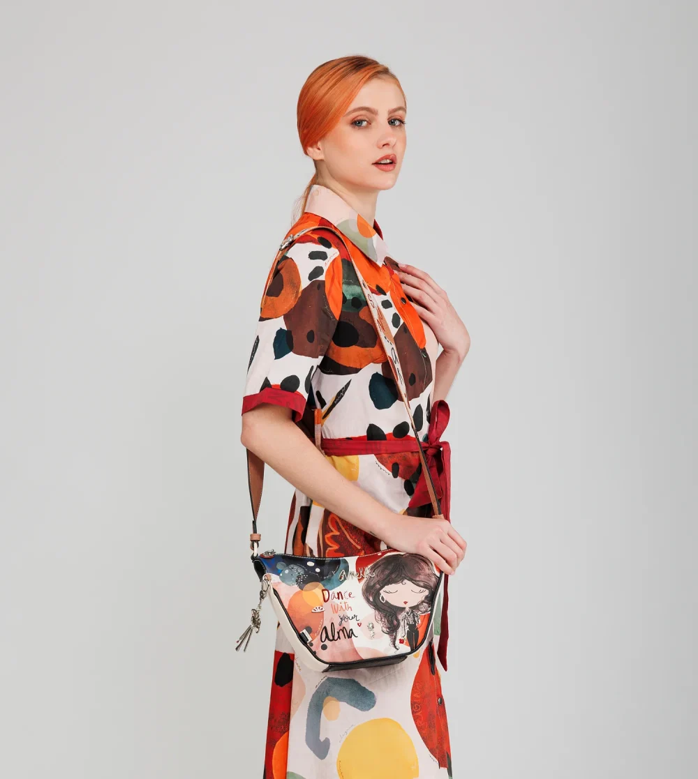 Οβάλ Τσάντα Χιαστί Alma - Image 2