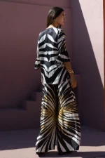 Golden Mirage Printed Blouse - Image 2