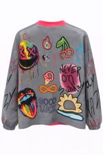 No Bad Vibes Jacket - Dark Grey - Image 2