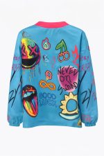 No Bad Vibes Jacket - Turquoise - Image 2