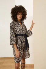 Elan Printed Kimono Jacket - Image 4