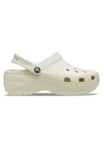 Womens Classic Platform Clog - Bone