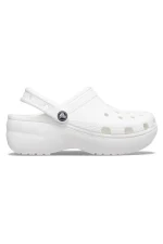 Womens Classic Platform Clog - White