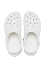 Womens Classic Platform Clog - White - Image 3