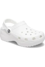 Womens Classic Platform Clog - White - Image 5