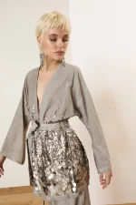 Lumiere Sequin Kimono - Image 7