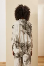 Graphite Flow Printed Shirt - Image 2