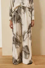 Graphite Flow Wide-Leg Trousers