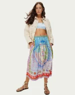 Vanessa Runic Whisper Printed Skirt - Image 5