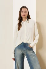 Pearl Grace Embellished Collar Shirt - Image 5