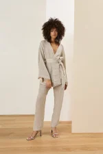 Celeste Lurex Wrap Kimono - Image 2