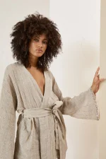 Celeste Lurex Wrap Kimono