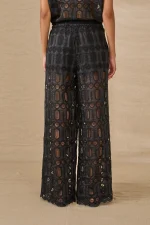 Noir Flow Lace Trousers - Image 4