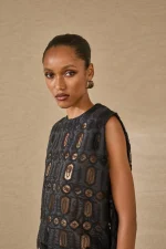 Noir Lace Sleeveless Top - Image 3