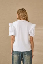Etoile Ruffle Sleeve T-Shirt - Image 7