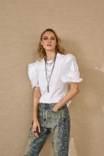 Etoile Ruffle Sleeve T-Shirt