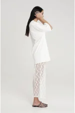 Naturalistic T-Shirt - Cotton & Lace - Image 4