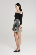 Nostalgia Wrap Mini Skirt - Image 2