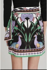 Nostalgia Wrap Mini Skirt - Image 4