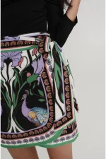 Nostalgia Wrap Mini Skirt - Image 6