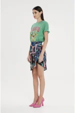 Epoque Assymetric Skirt - Jacquard - Image 2