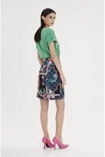 Epoque Assymetric Skirt - Jacquard - Image 4