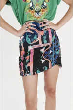 Epoque Assymetric Skirt - Jacquard - Image 5
